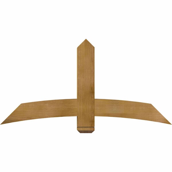 Ekena Millwork Bellingham Rough Sawn Timber Gable Bracket, Western Red Cedar, 60"W x 30"H x 6"D x 6"F, 12/12 Pitch GBW060X30X0606BEL00RWR - main